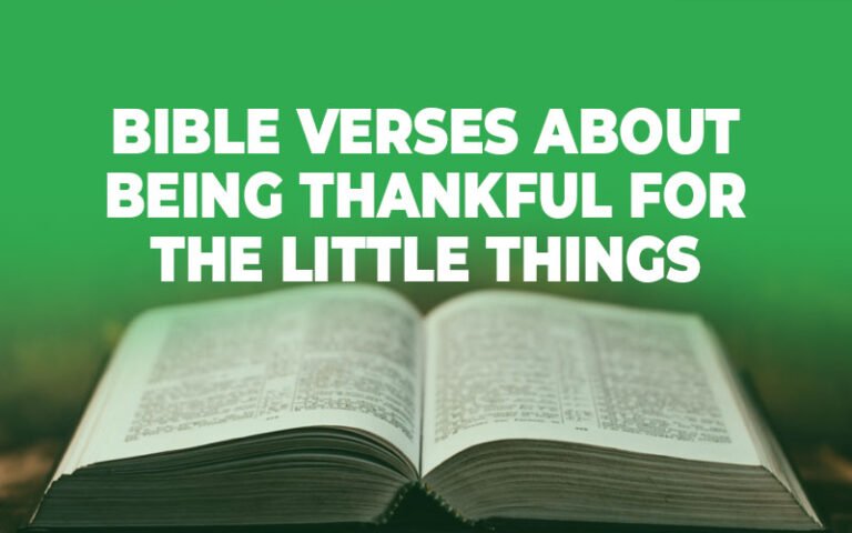 35 Bible Verses About Being Thankful for the Little Things ...